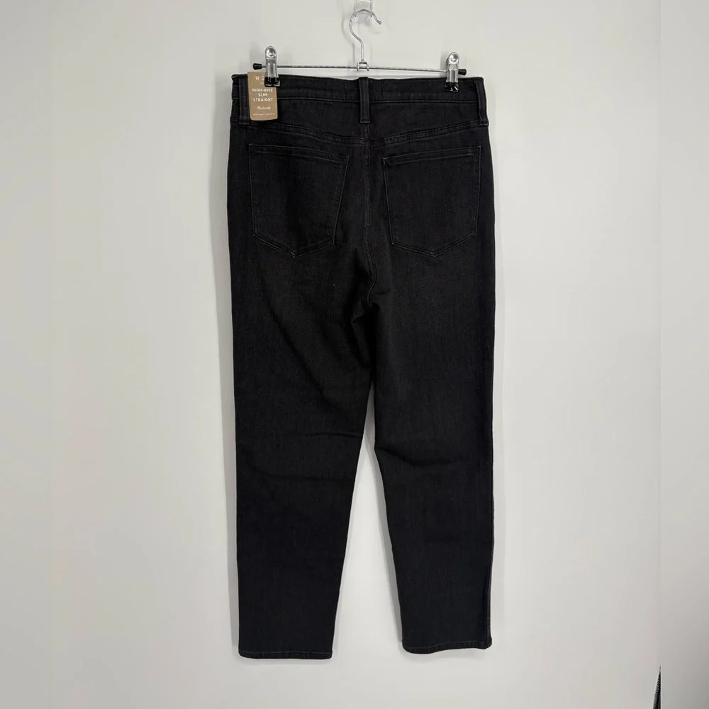 NWT Madewell High-Rise Slim Straight Jeans in Richgrove Wash